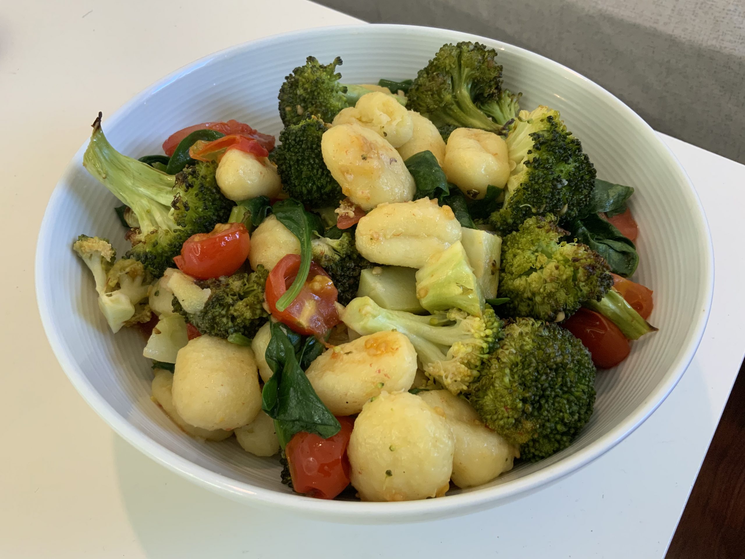 Gnocchi with roasted broccoli