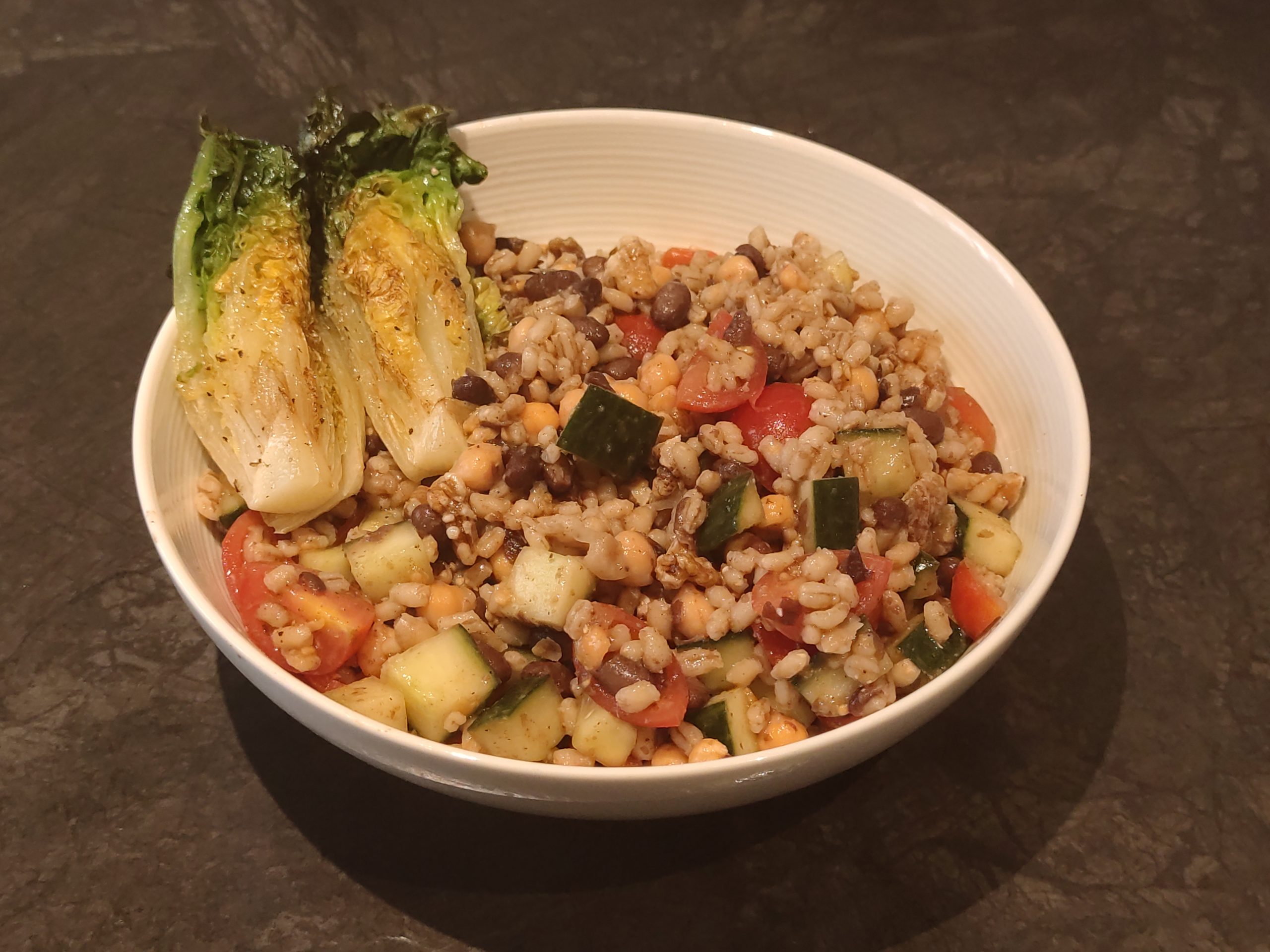 Simple grains salad